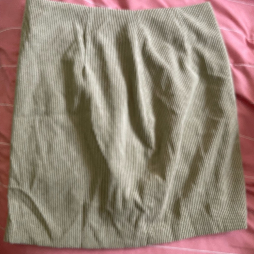Blu Pepper Ribbed Pencil Skirt - Green
